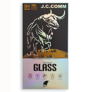 محافظ صفحه نمایش شیشه ای J.C.COMM مناسب گوشی اپل iPhone 16 Pro Max مدل 3D Full Screen